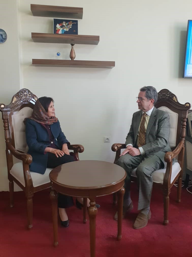 معین امور پناهندگان با سفیر اتحادیه اروپا در کابل ملاقات نمود