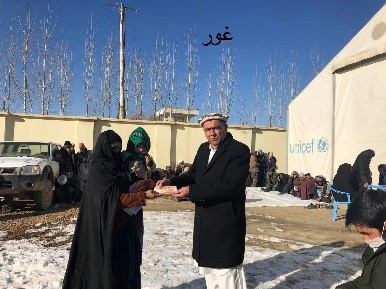 برای ۵۳ فامیل در غورمساعدت نقدی صورت گرفت