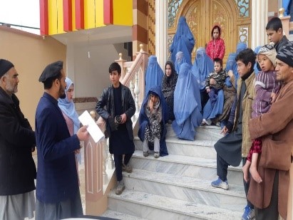 فارياب کې بېځايه شوو کورنيوره نغدي مرسته وشوه