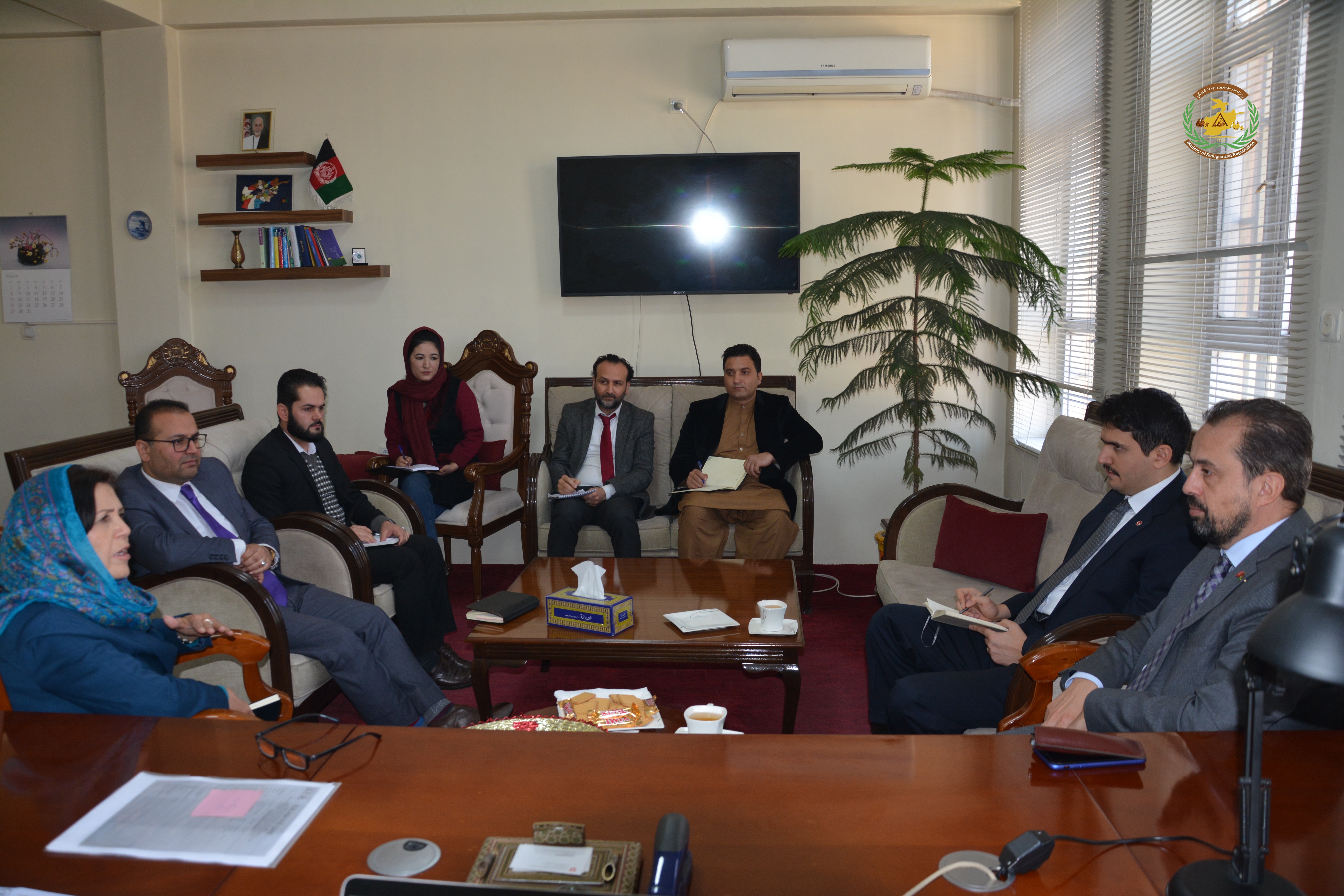 معین امور پناهندگان با سفیر ترکیه در افغانستان دیدار کرد